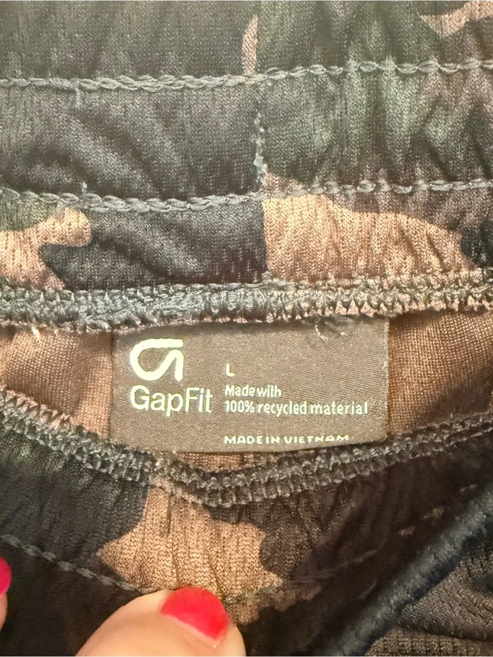 GapFit Boys Camo Athletic Basketball Shorts Size L 10-11